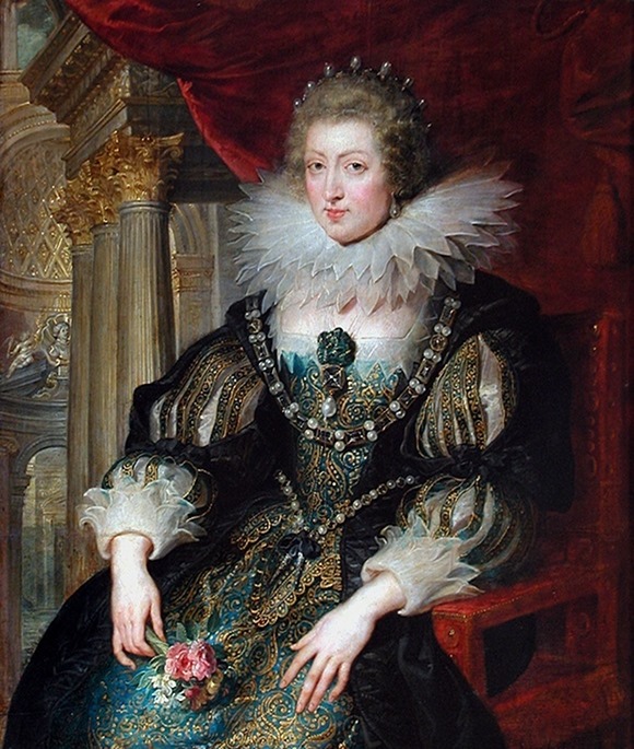 Anna d'Austria, ritratta da Pieter Paul Rubens, sorella di Felipe IV, sposa di Louis XIII Re di Francia