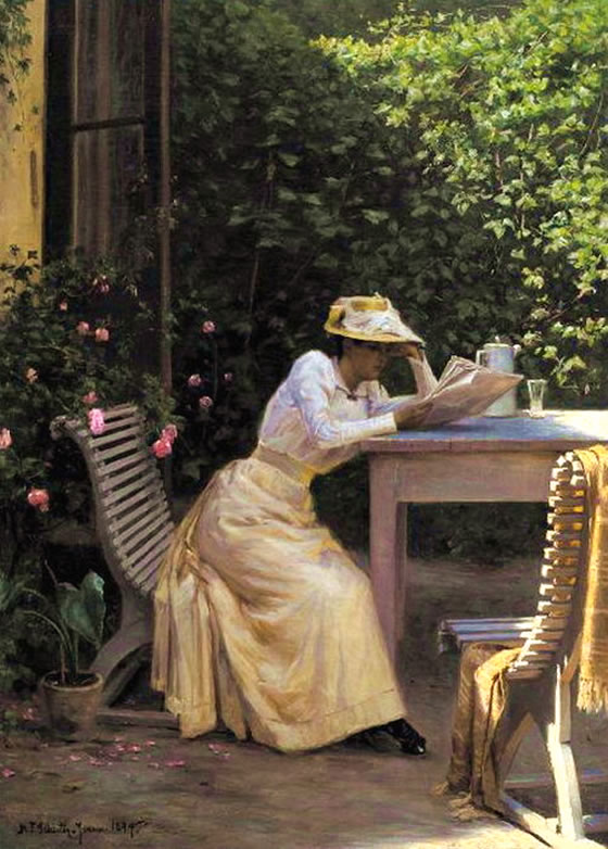 niels-jensen-reading_lady-in-garden